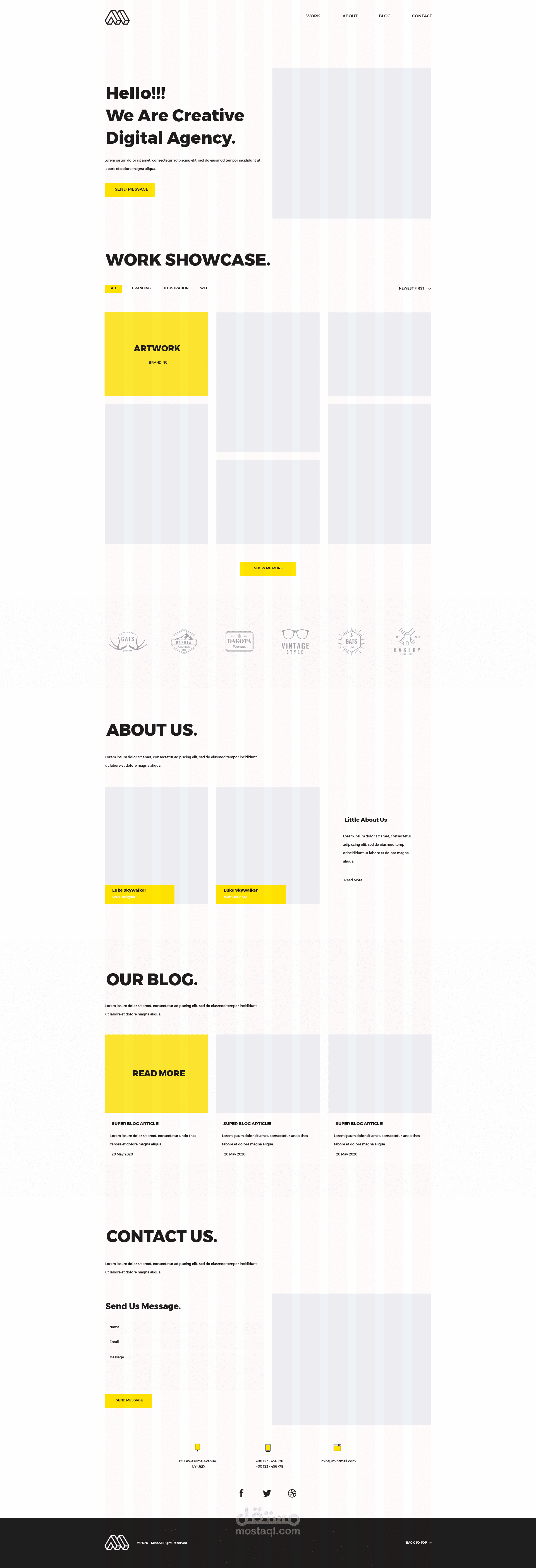 Mint -landing page