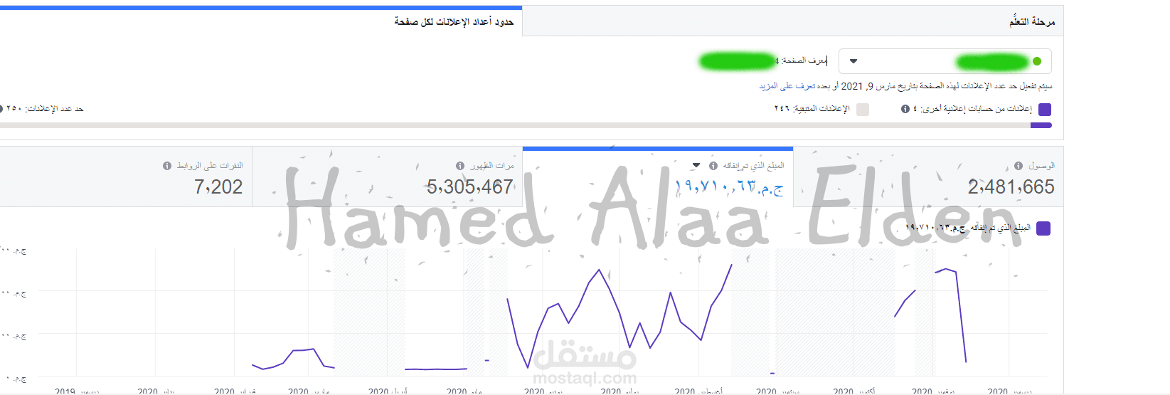 حملات إعلانية مموله على فيس