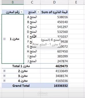 اعمال على اكسل