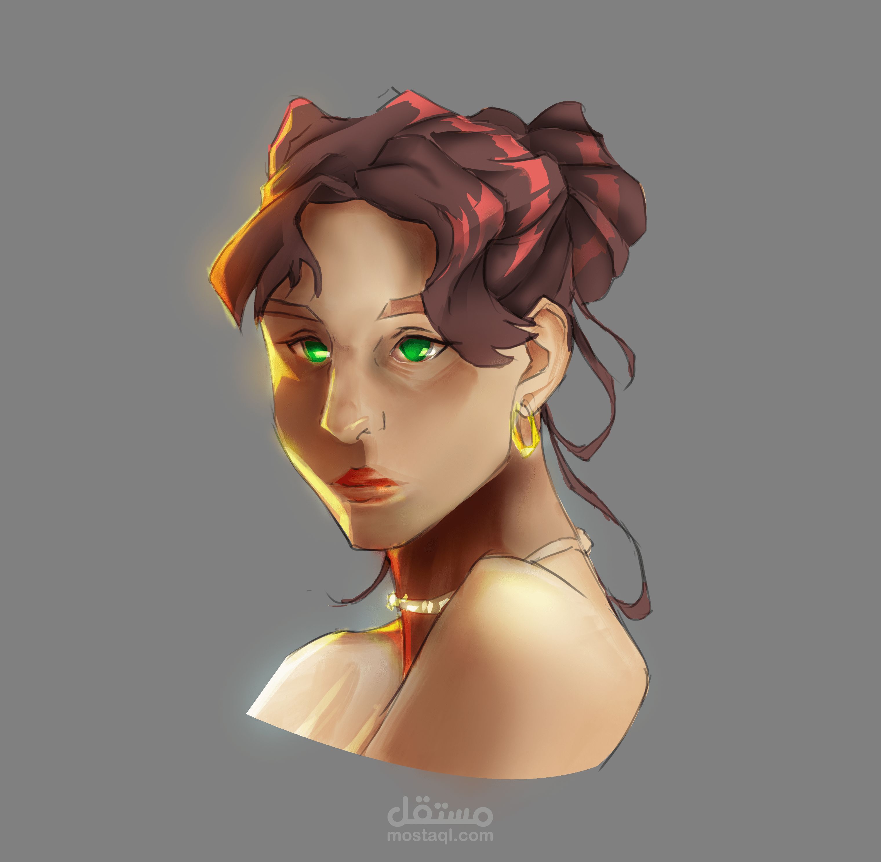 فيديو رسم بورتريت