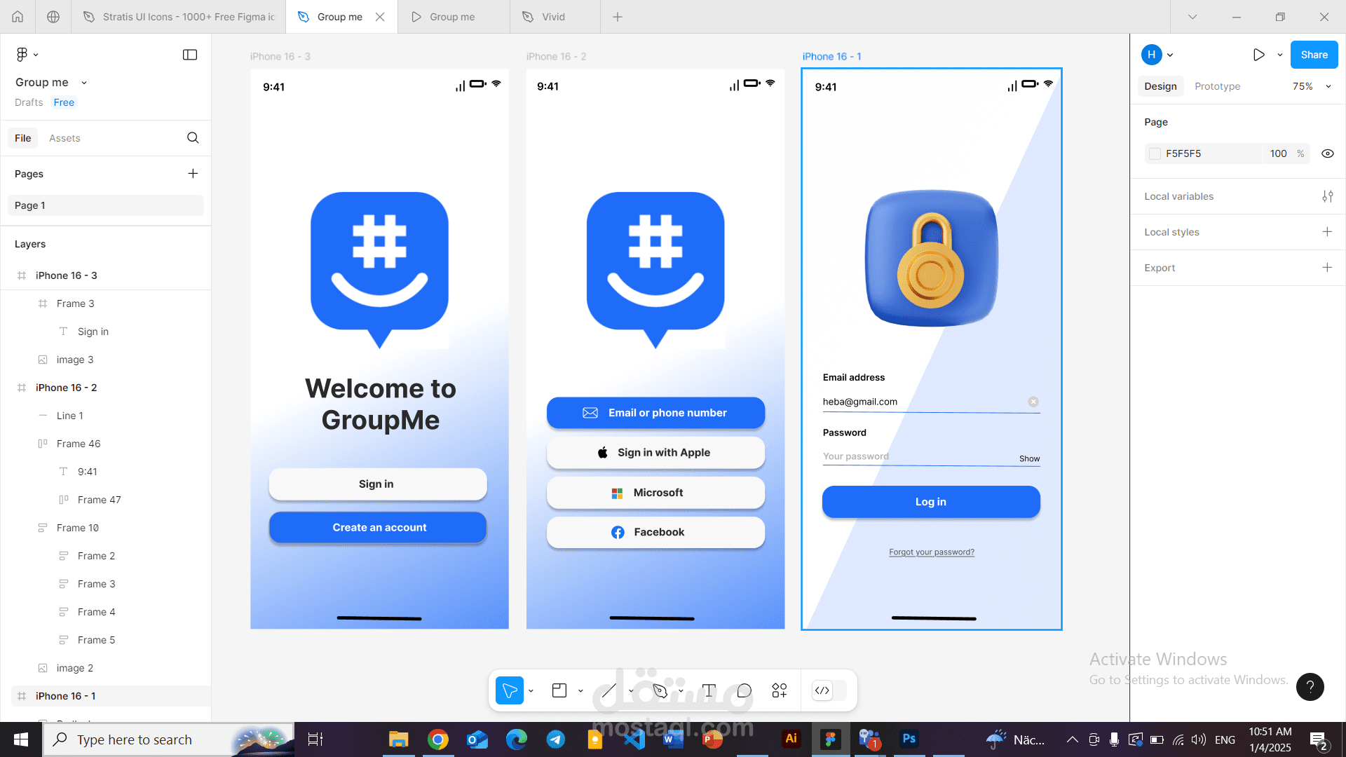 GroupMe  mobile app redesign