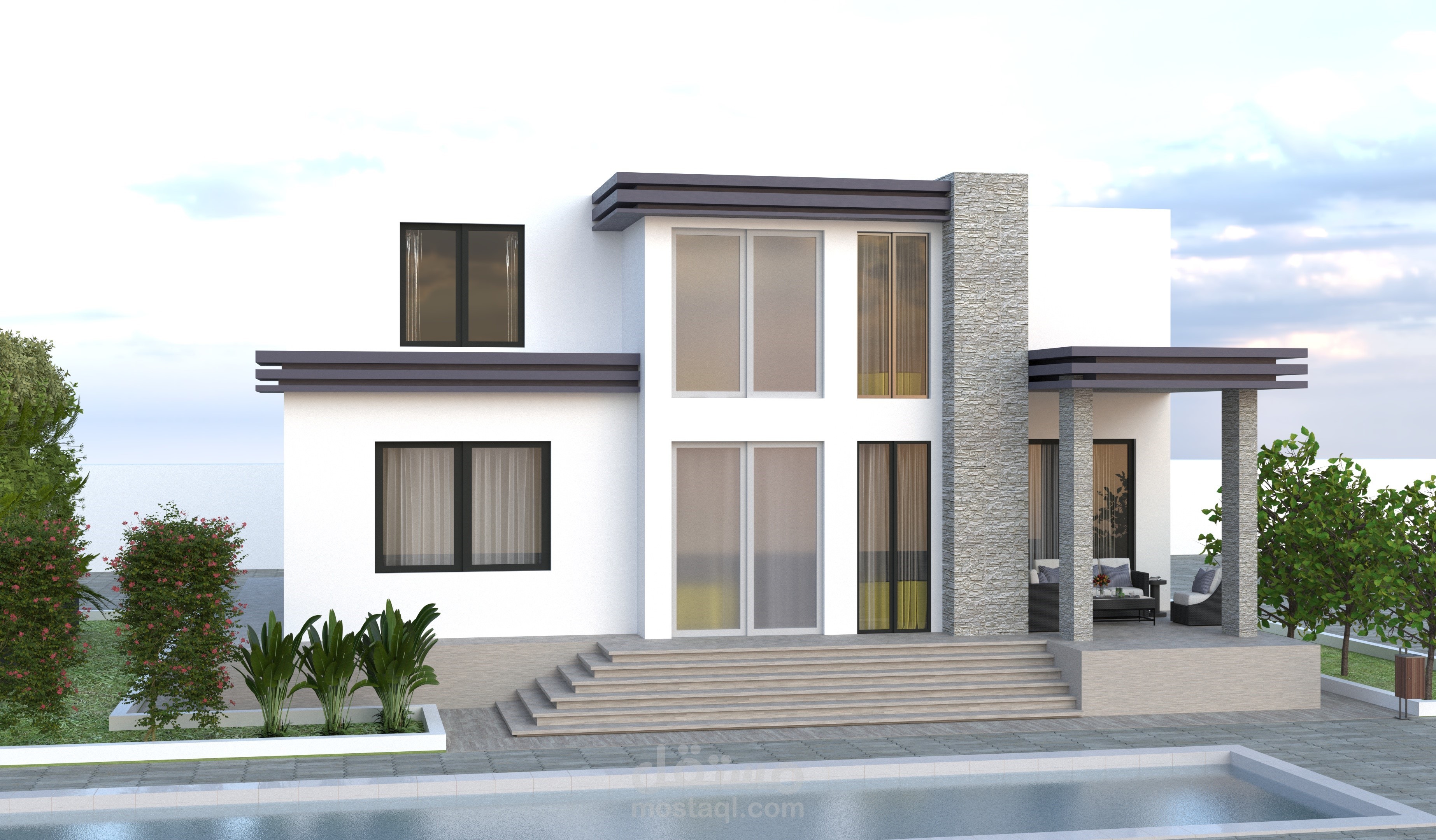 تصميم عصري للواجهة
