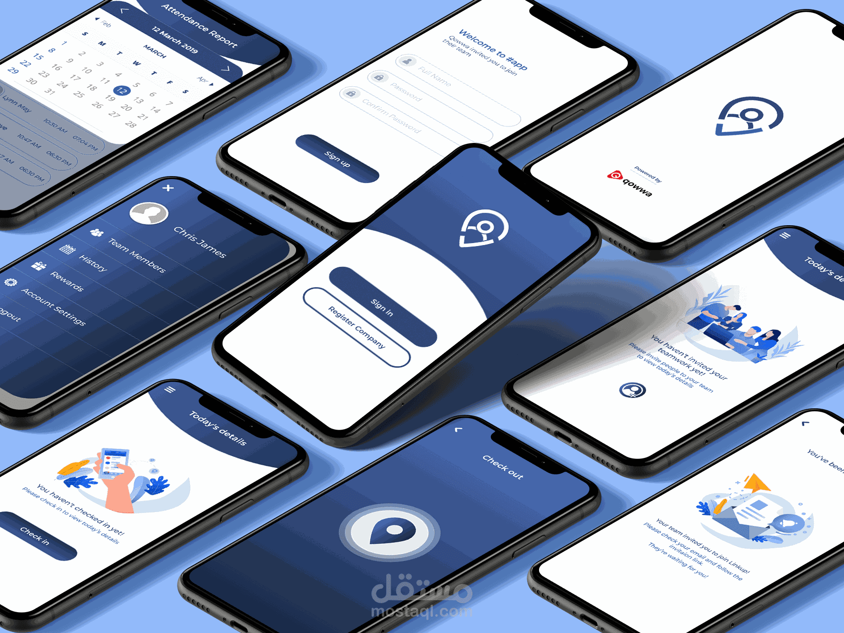 تصميم وتطوير تطبيق موبايل