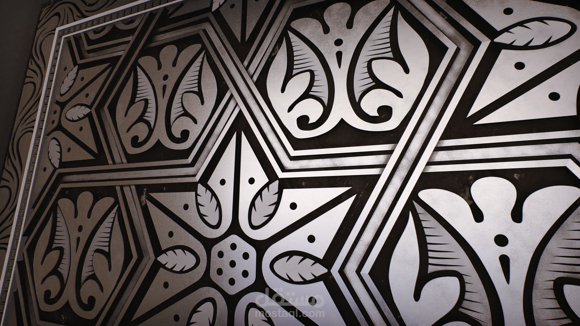 اعادة إحياء زخرفة اسلامية من الطراز العباسي