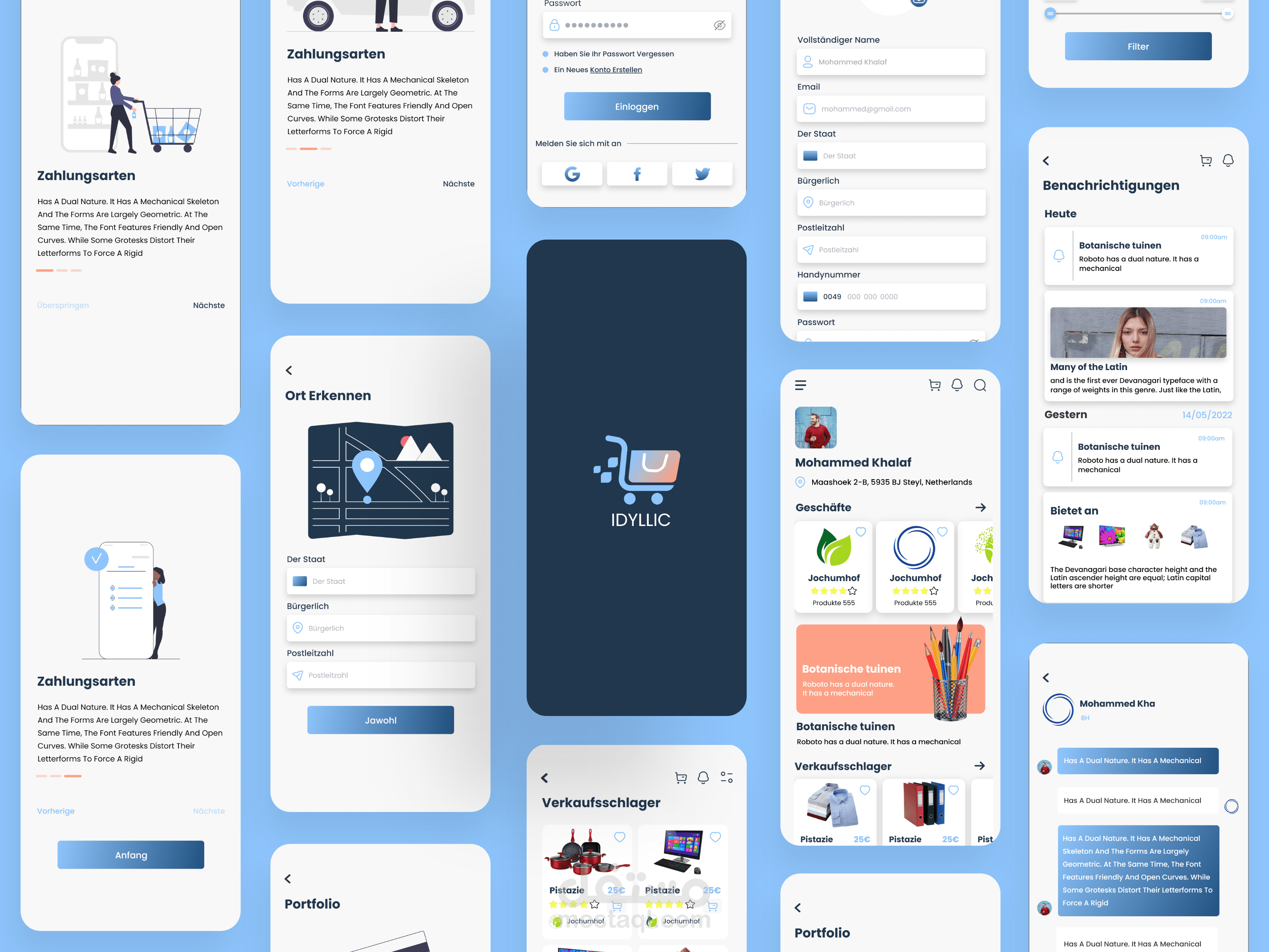 Idylic (eCommerce Mobile Application)