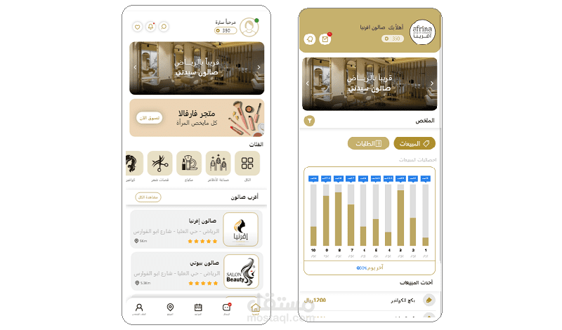 منصة فارفلا لمقدمي خدمات التجميل في السعودية .