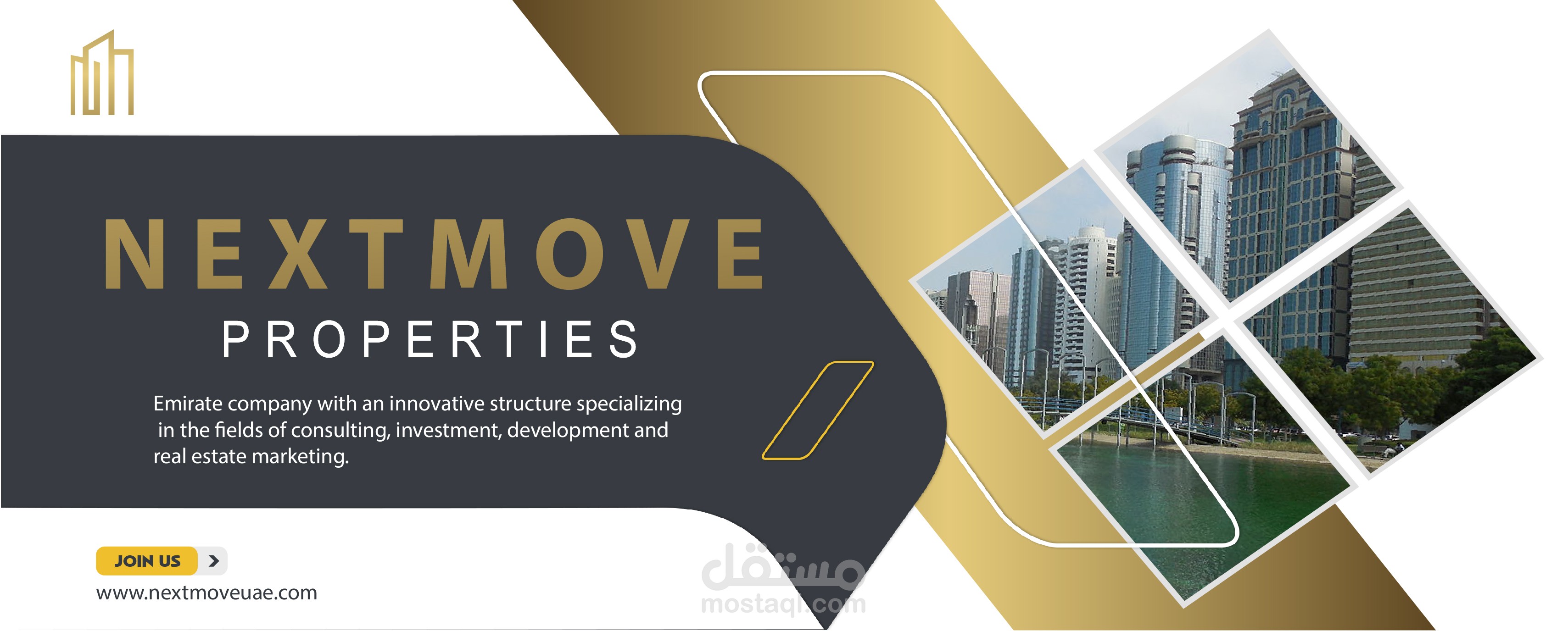 عمل بعض التصميمات الدعائية لشركة سيتي إيدج العقارية وشركة نيكست موف العقارية