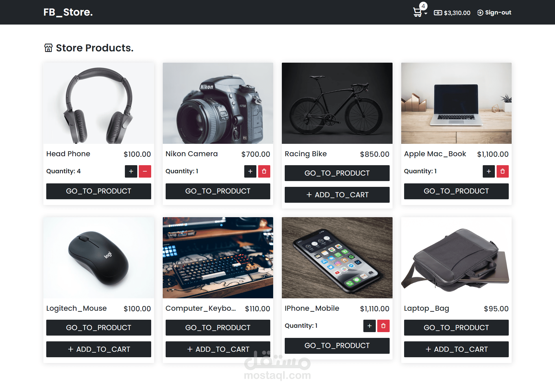 E-commerce app using nuxt.js and firebase