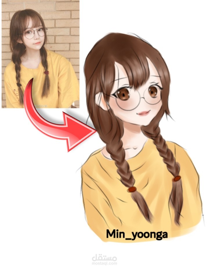 رسم شخصيات حقيقية باسلوب الانمي