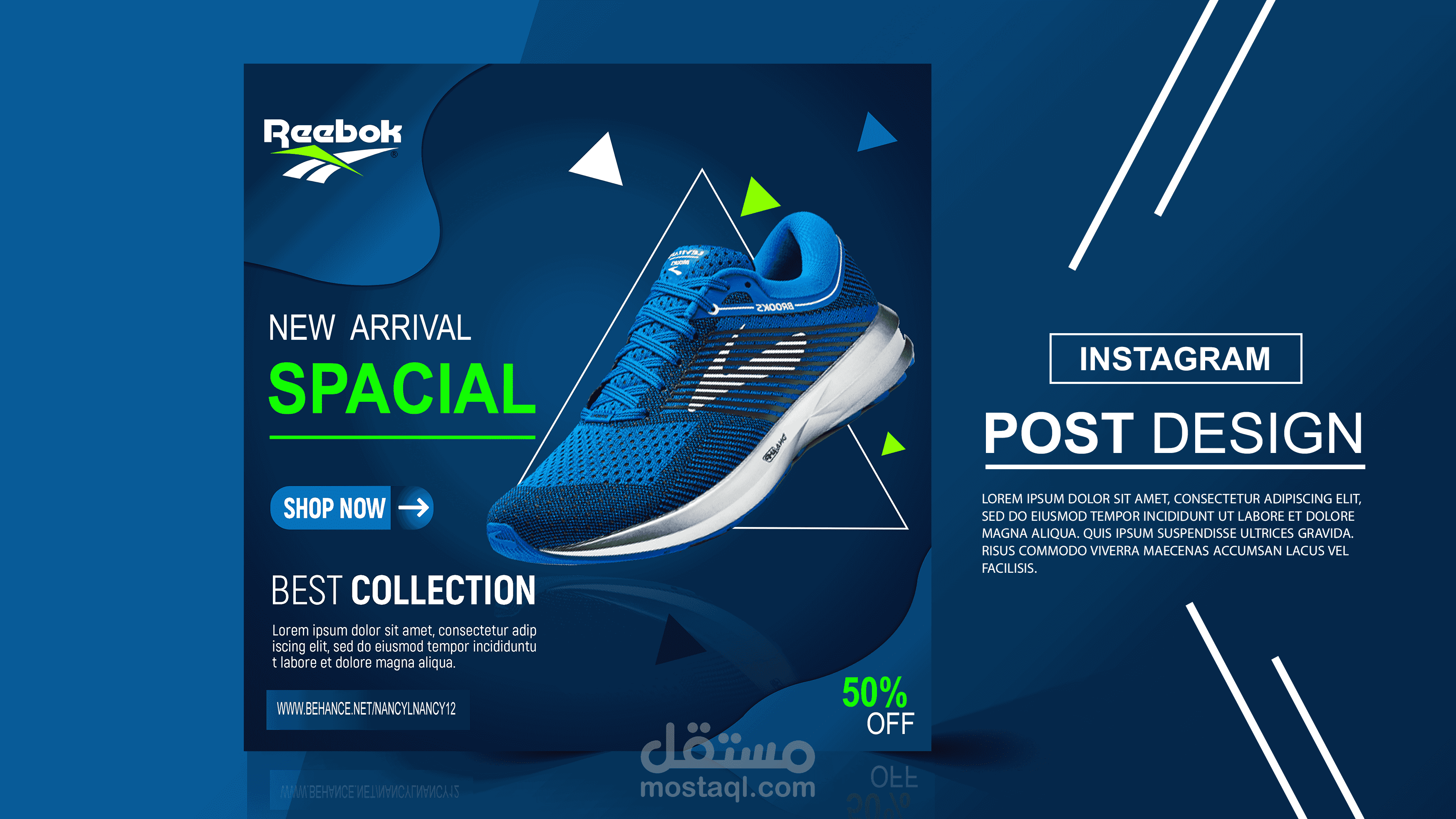 Reebok social Media Design
