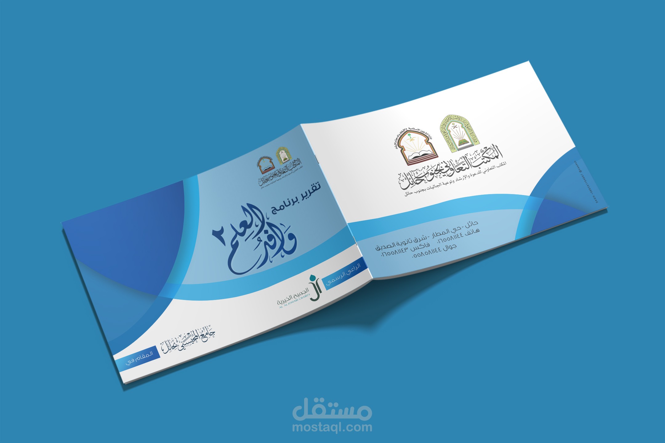 تصميم بروشورات وتقارير