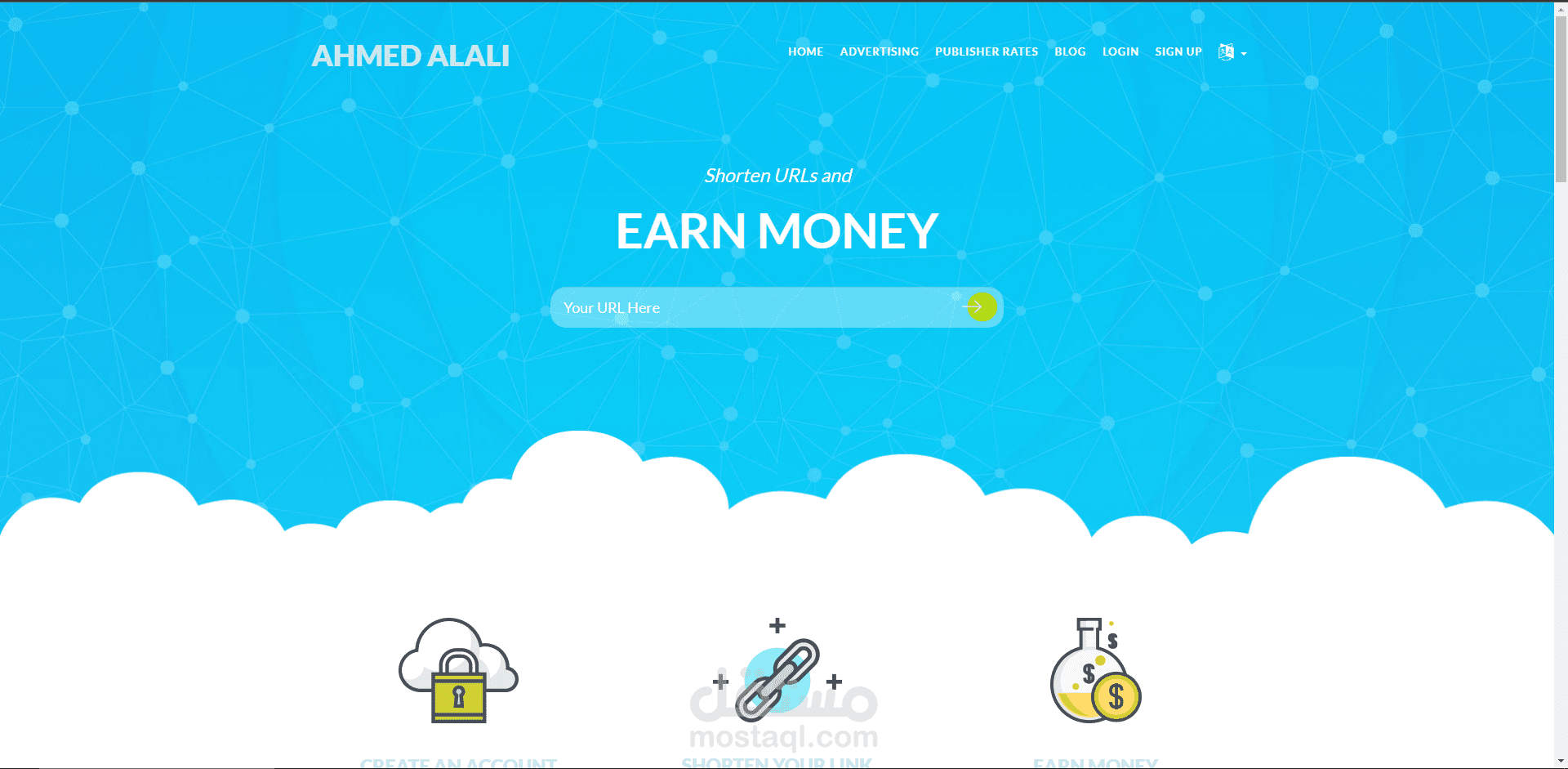عمل موقع اختصار الروابط والربح منه