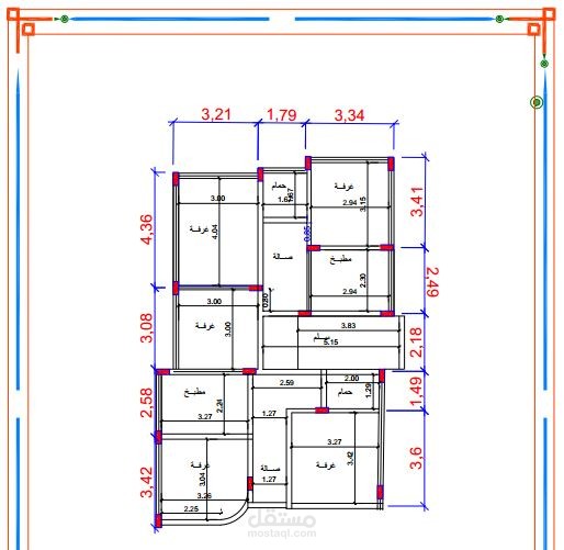 إعداد المخططات المعمارية