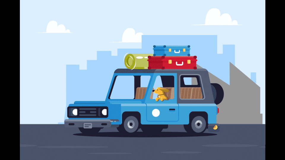 Car motion GIF