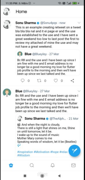 Twiter clone