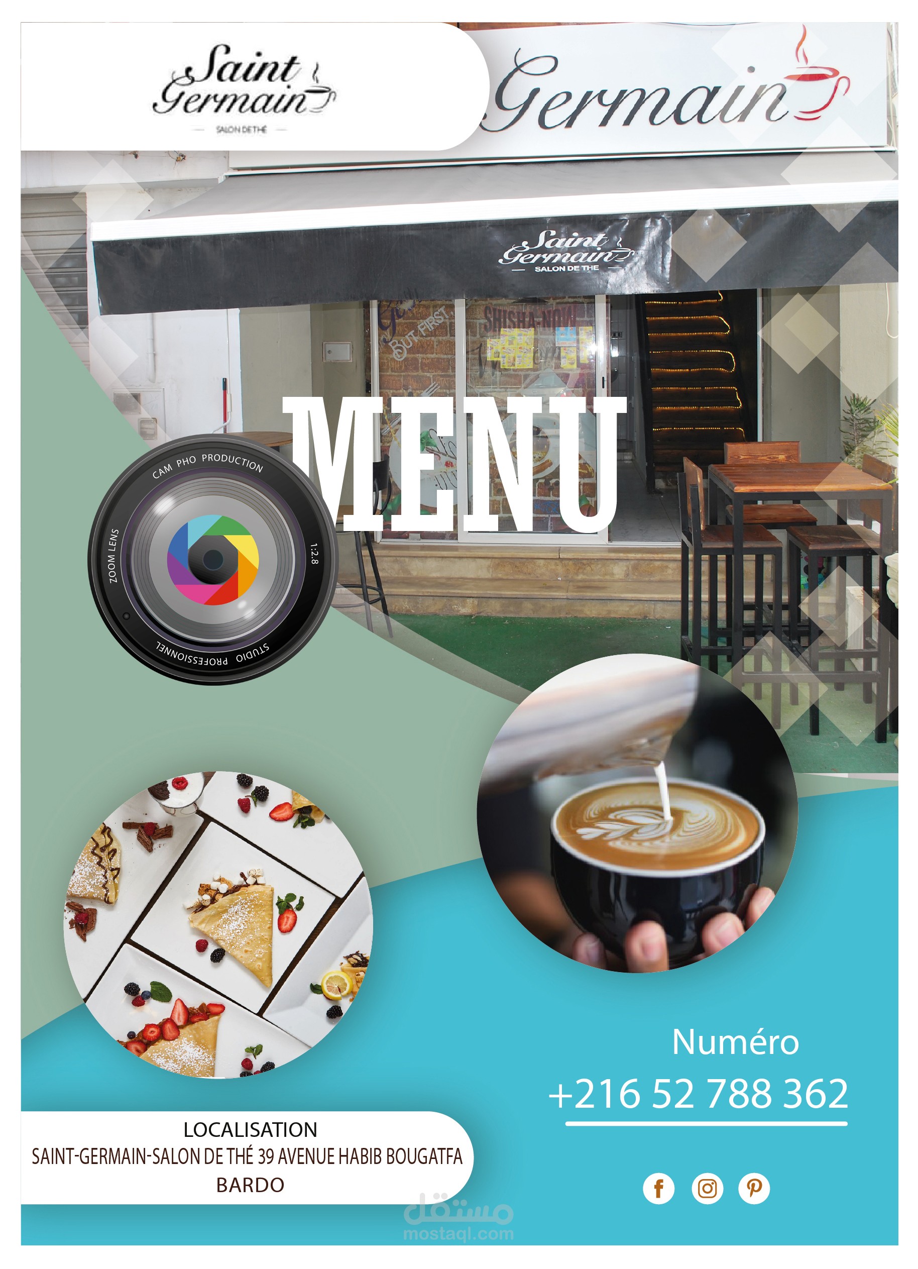 menu café