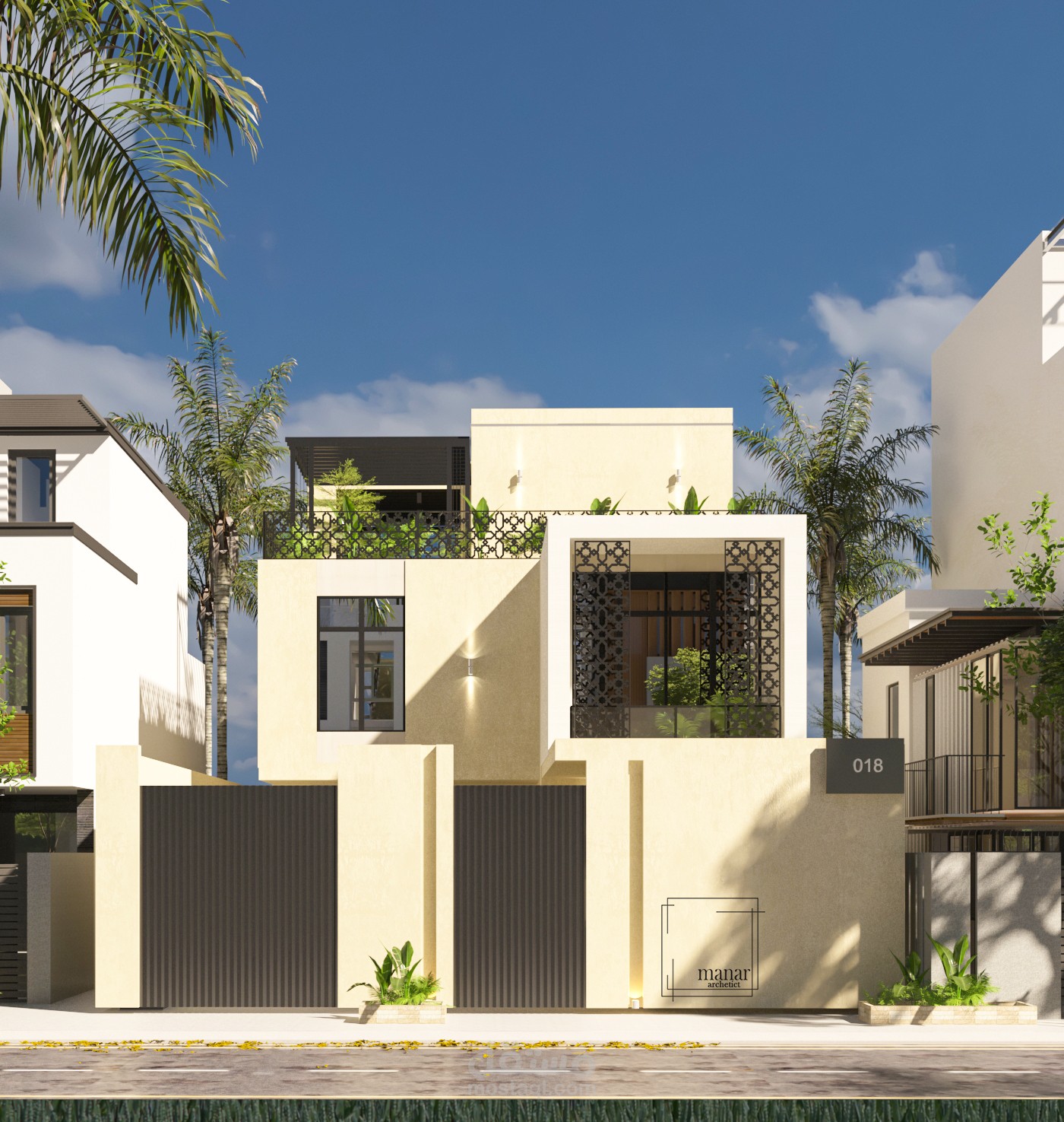 مقترح واجهة فيلا