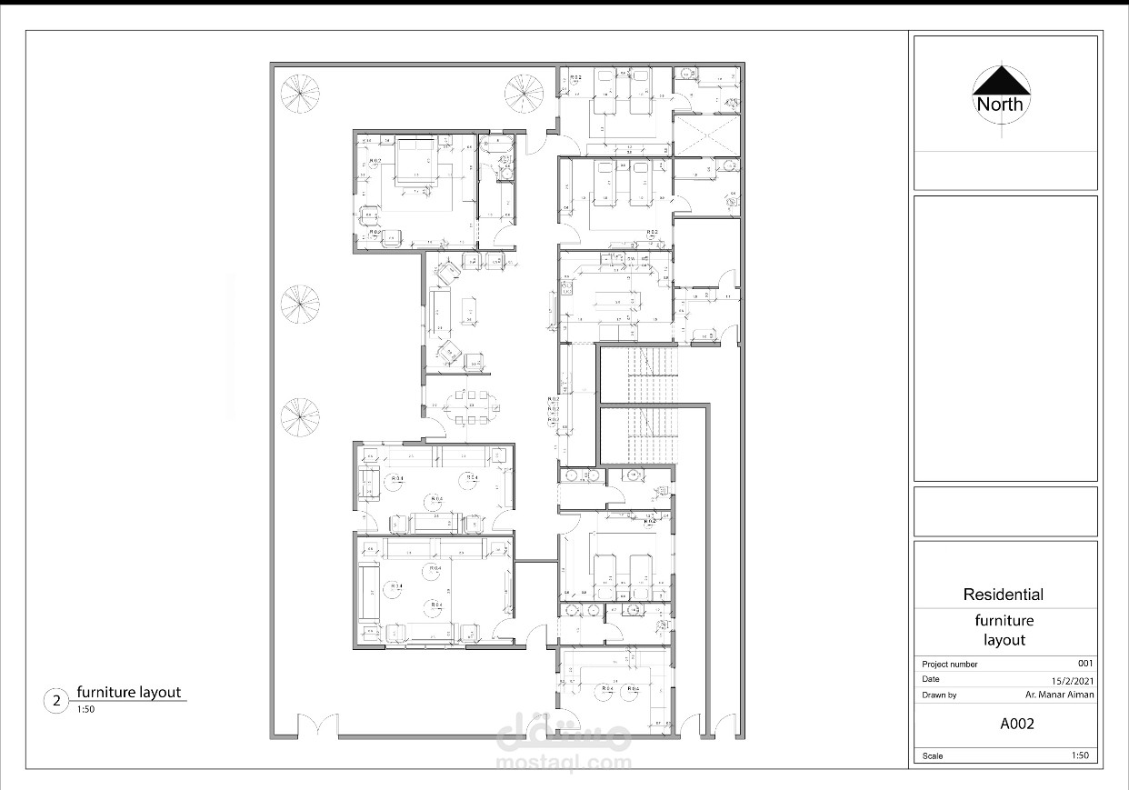 مخططات فرش و سباكة و كهرباء