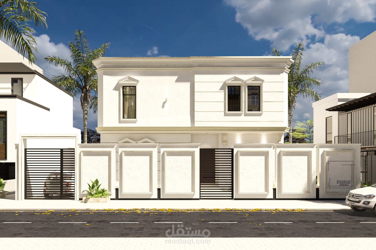 واجهة فيلا نيو كلاسيك