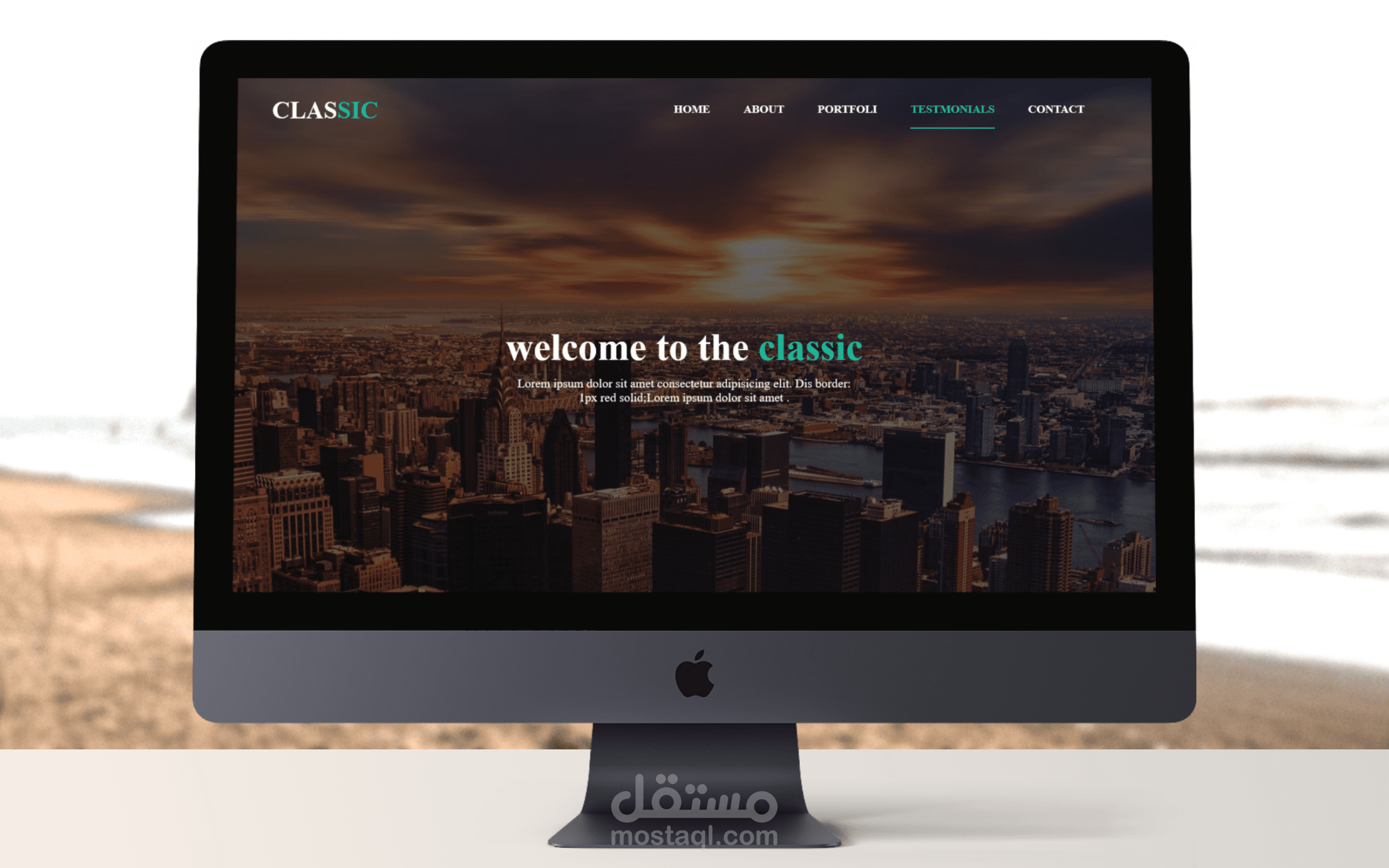 موقع لعرض الاعمال الخاصه