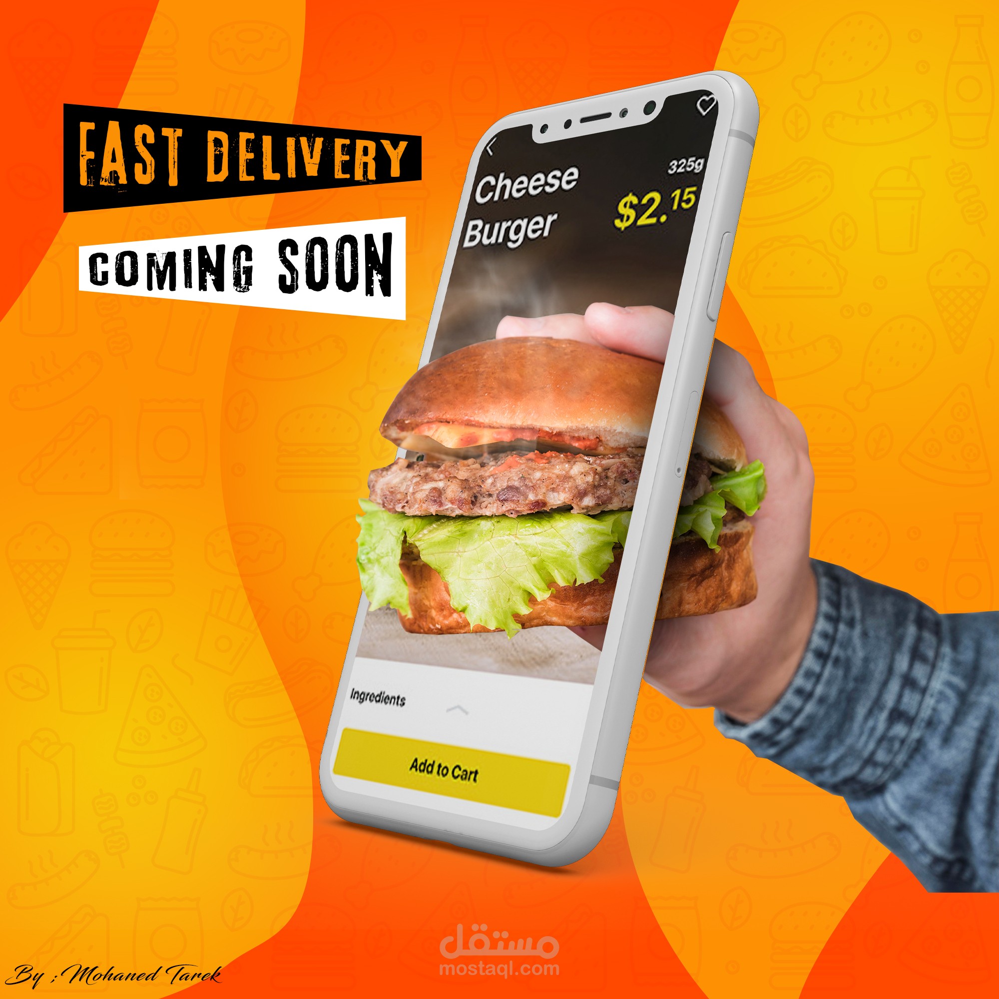 Social Media Burger Design