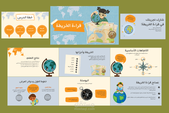 تصميم باوربوينت تعليمي للأطفال