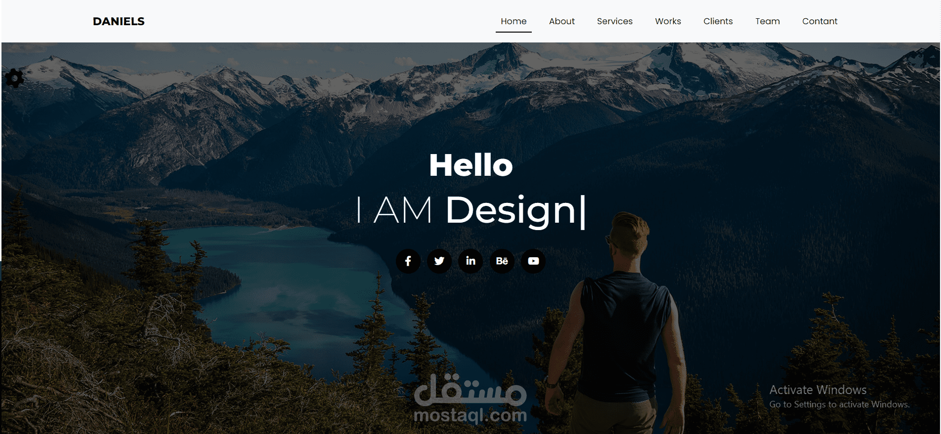 landing page