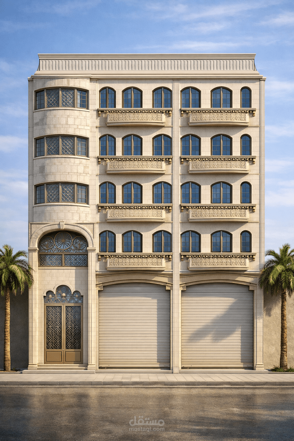 واجهة لمبنى سكني
