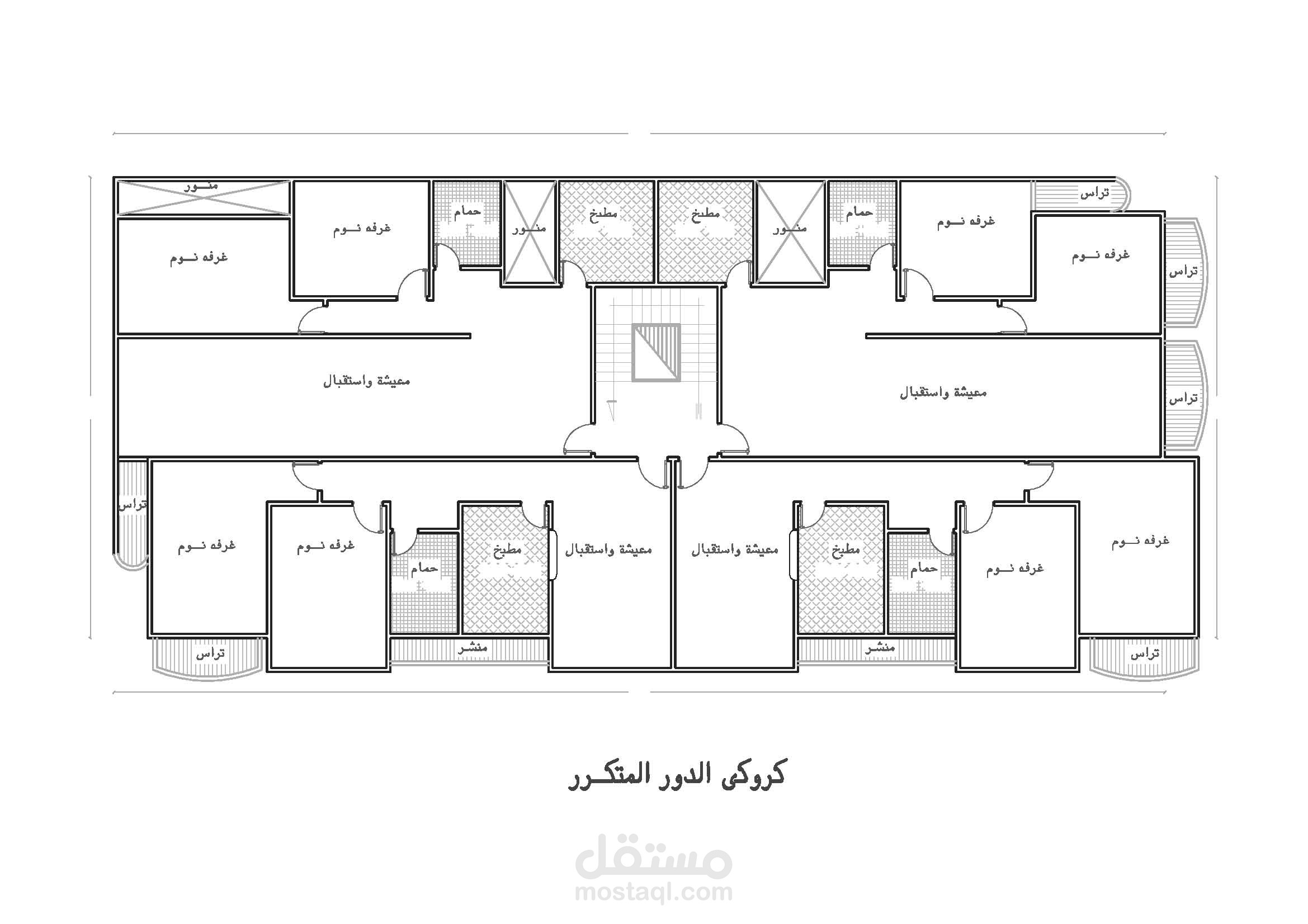 مشروع مبنى سكني