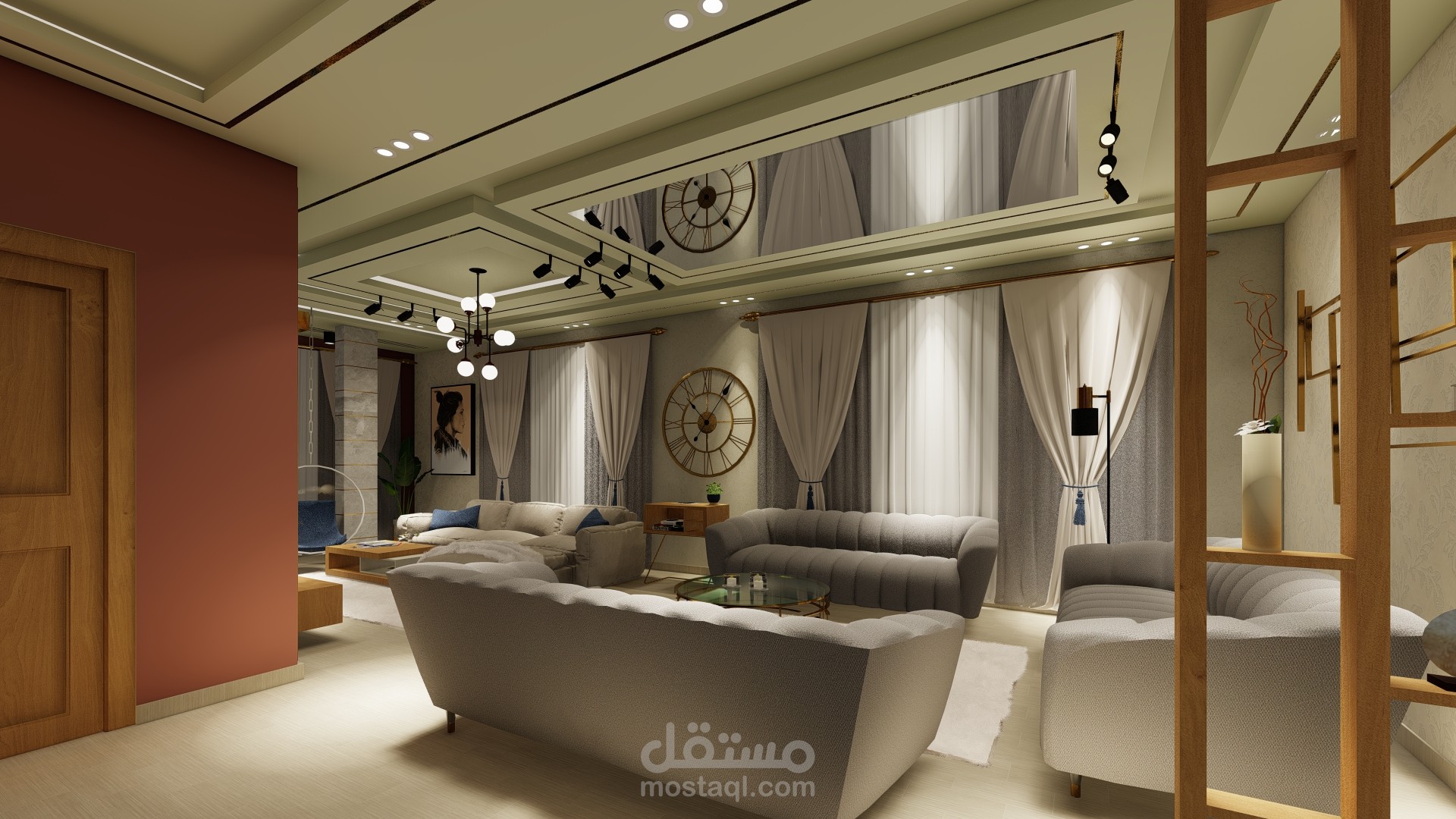 تصميم صالة معيشة