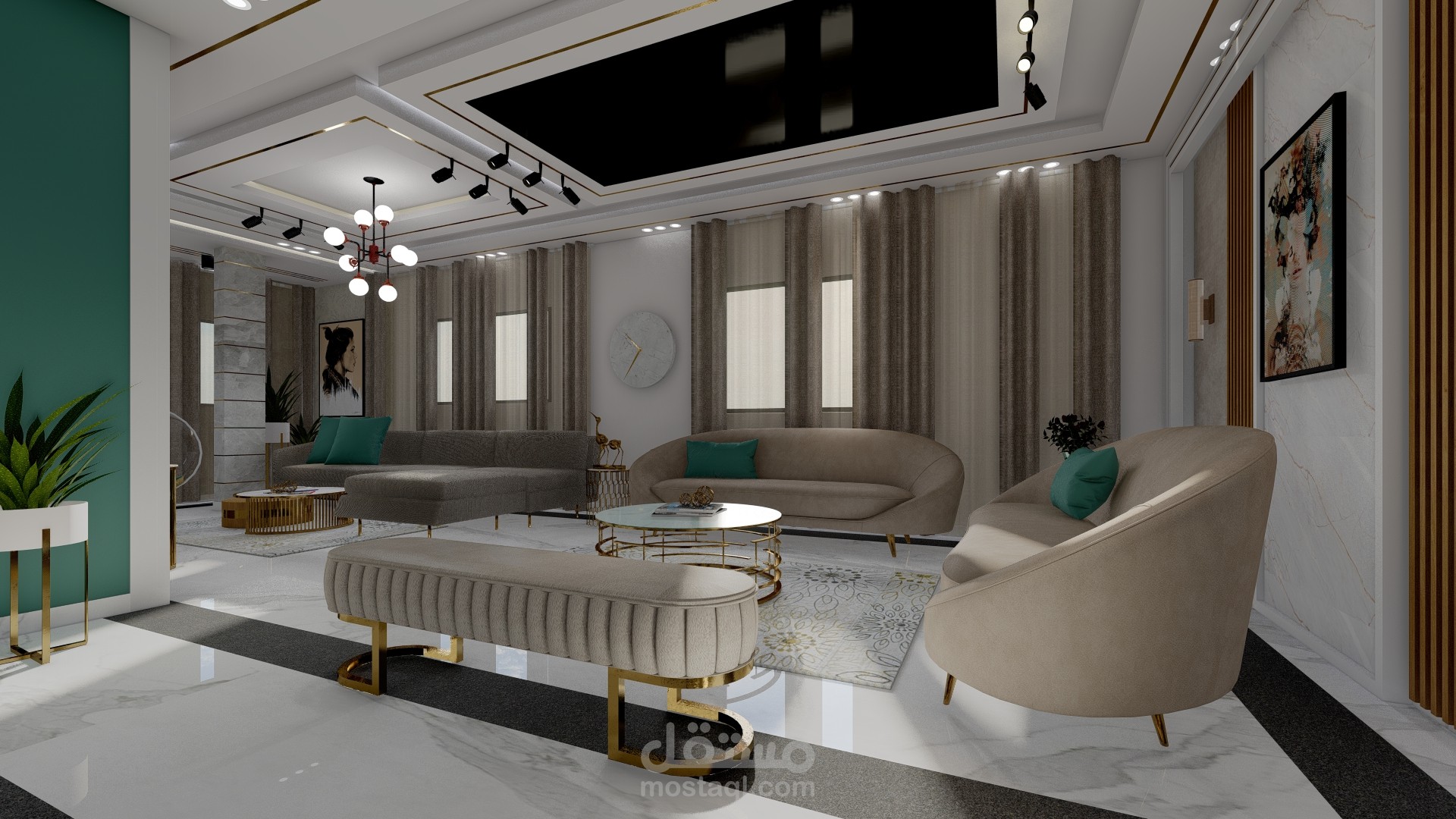 تصميم شقة سكنية