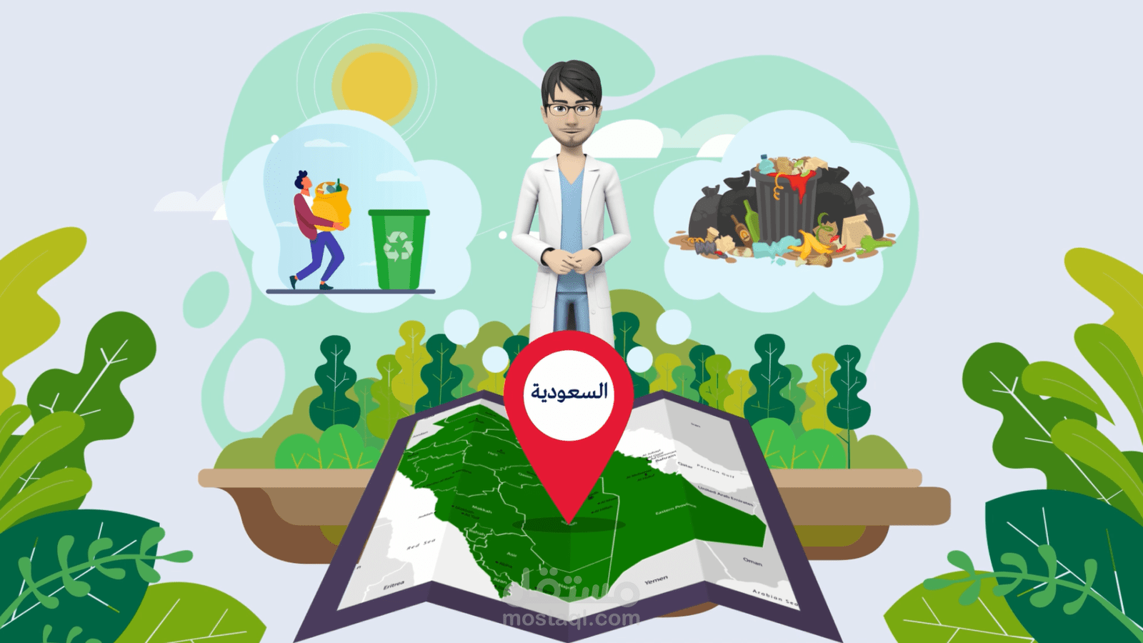 موشن جرافيك لتقديم عن الحاوية الذكية