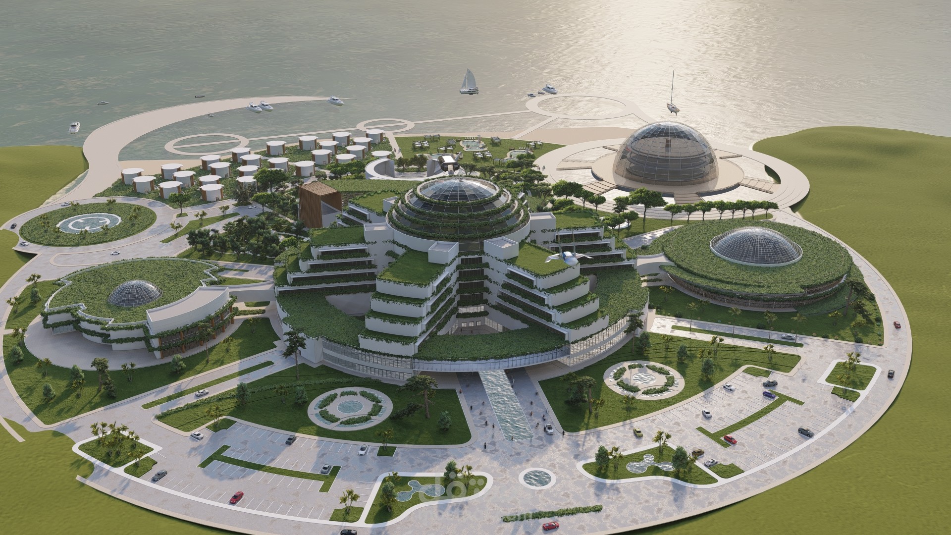 مشروع تصميم منتجع طبي علاجي ترفيهي