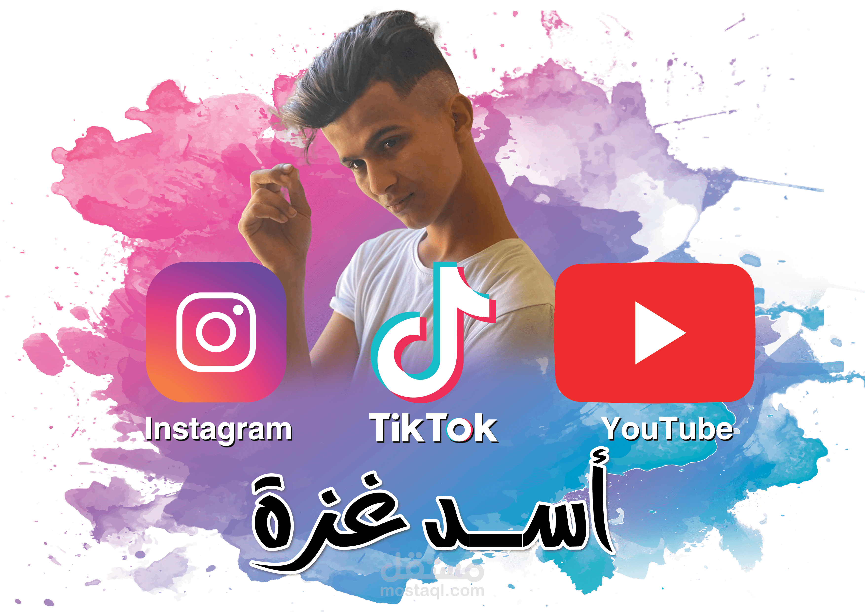 تصميم  شعار وصورة على بلوزة