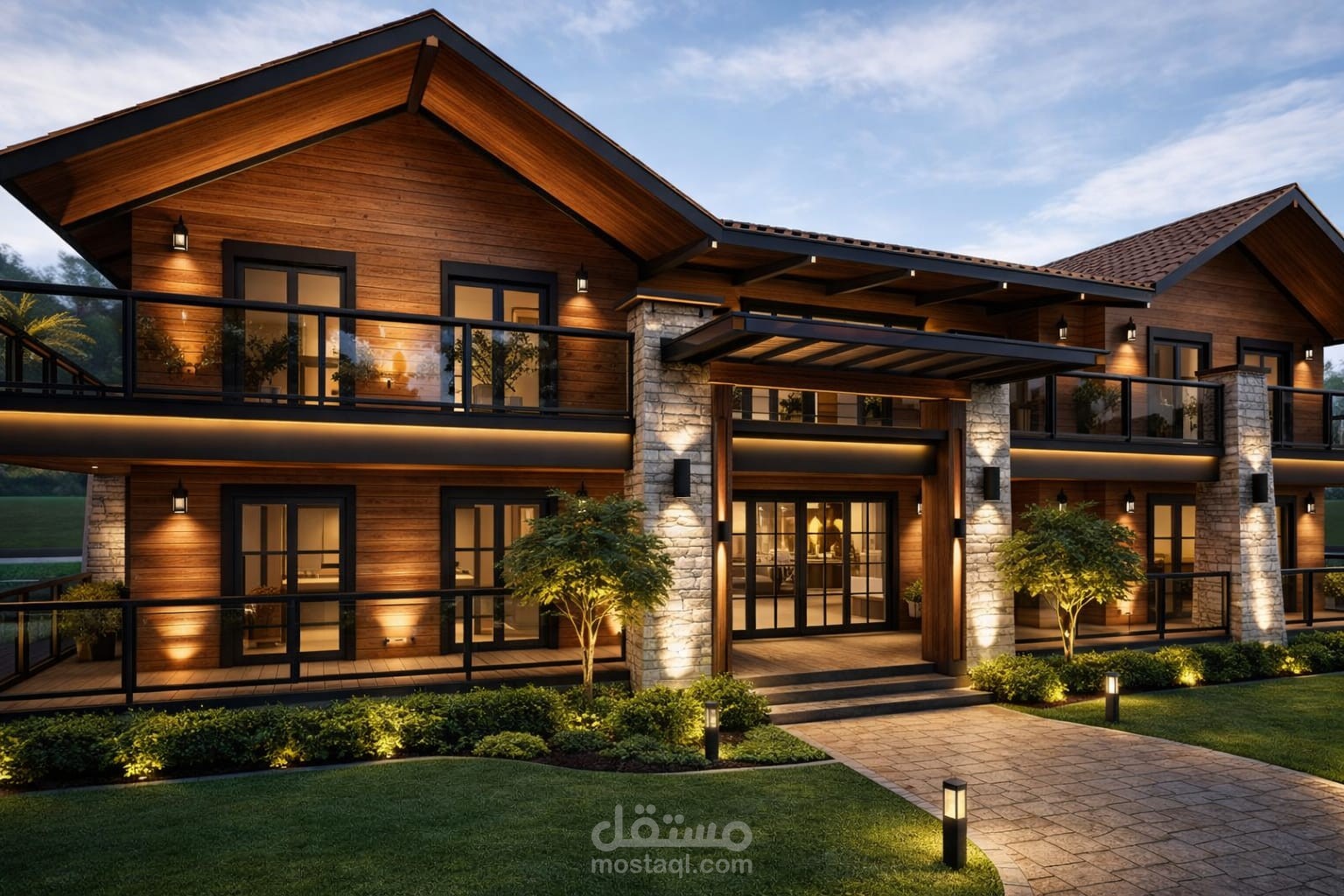 كوخ خشبي دورين بتصميم فريد