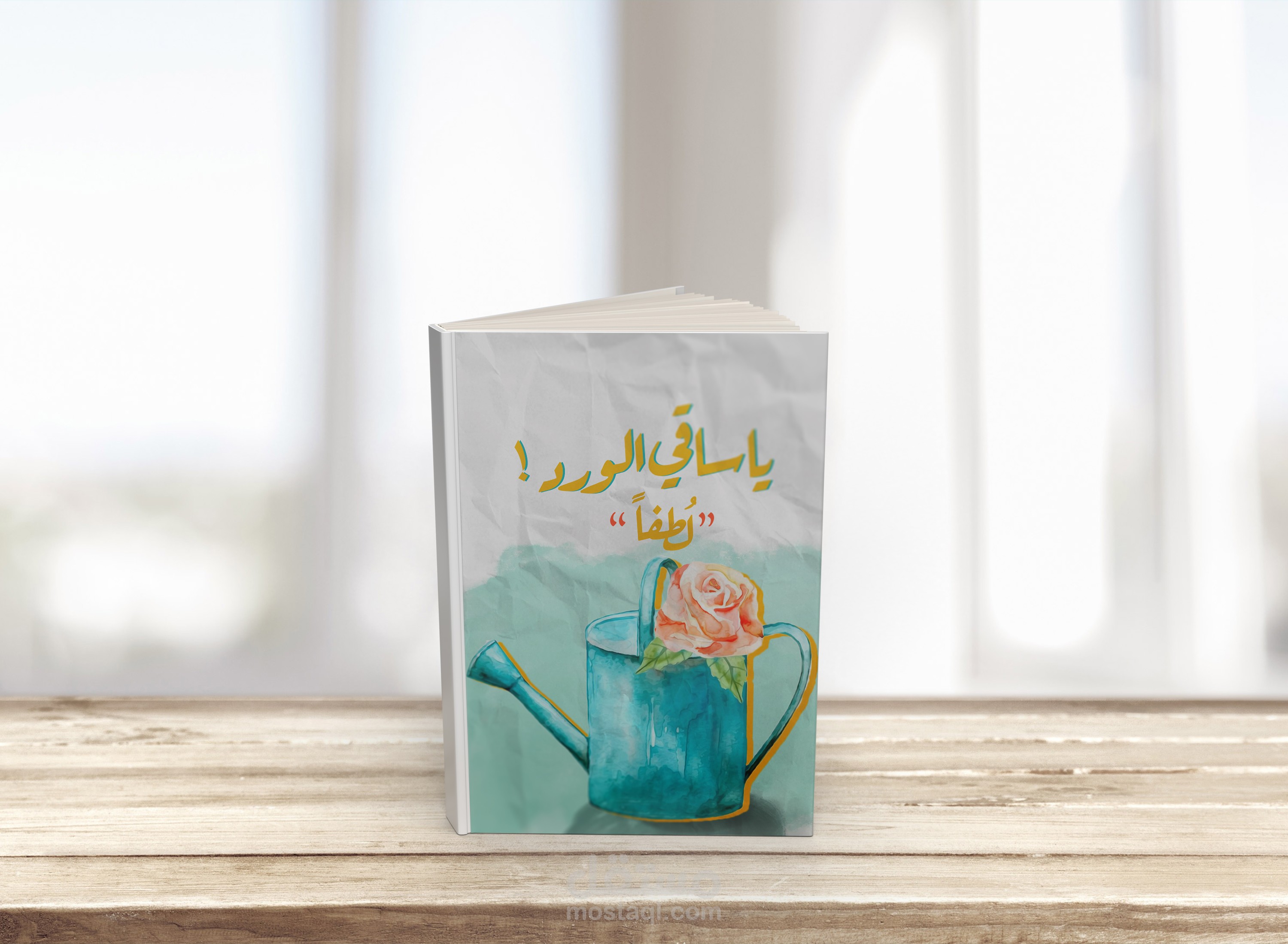 غلاف كتاب (يا ساقيَ الورد)