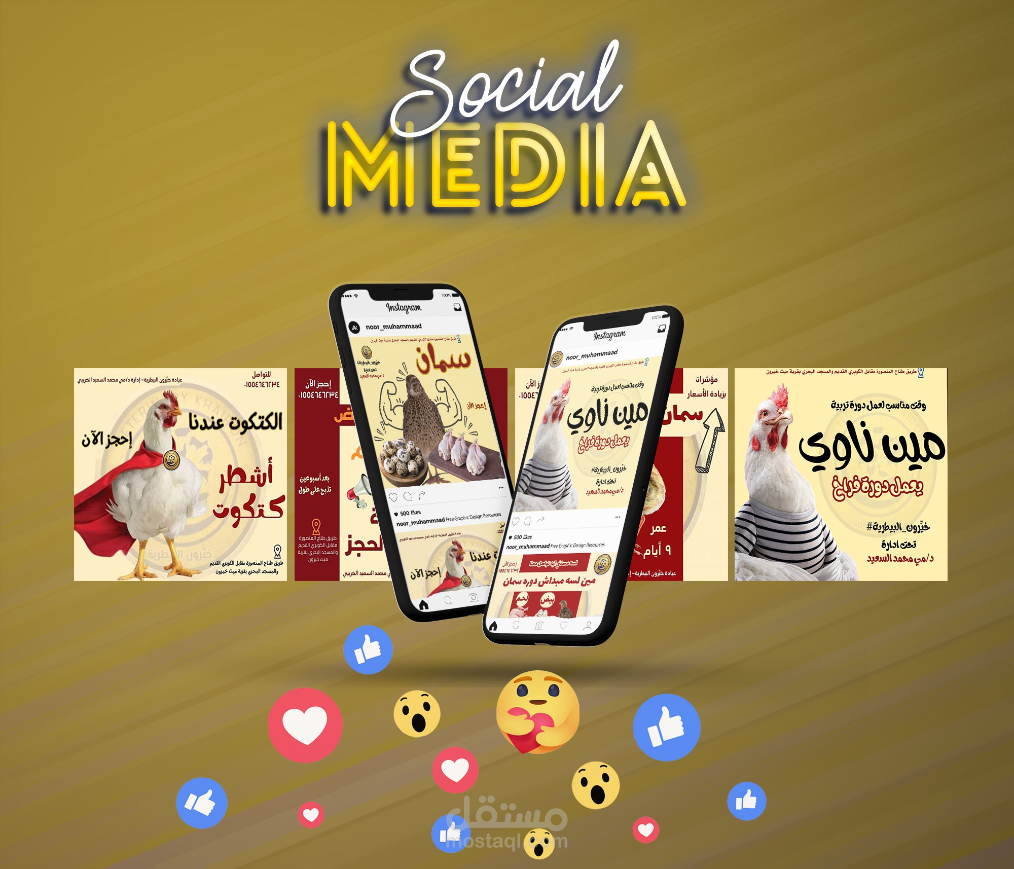 Veterinary clinic social media design