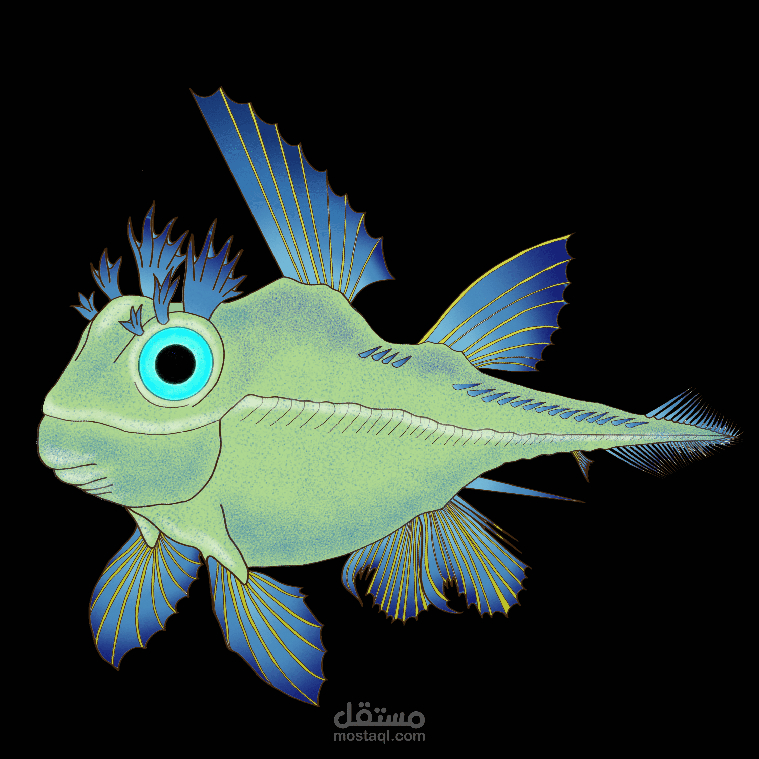 أشكال مختلفة لسمكة لعمل NFT