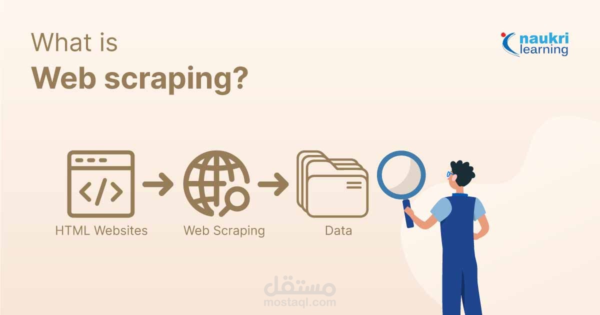جمع البيانات من الصفحات الالكترونية