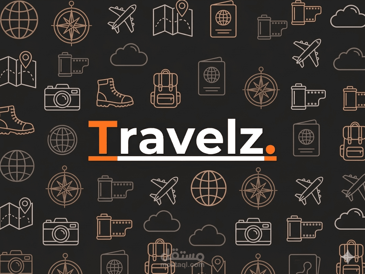 تصميم واجهة موقع Travelz – منصة حجز واستكشاف الوجهات السياحية