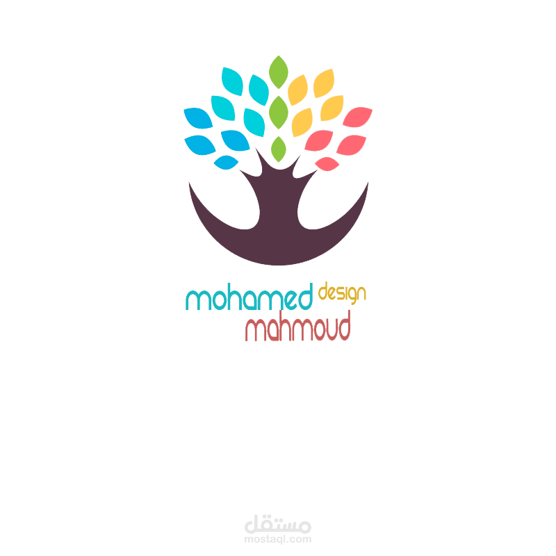 عينة للوجو يمكن عمله اهم شىء فى عمل التصاميم الابداع في الالوان