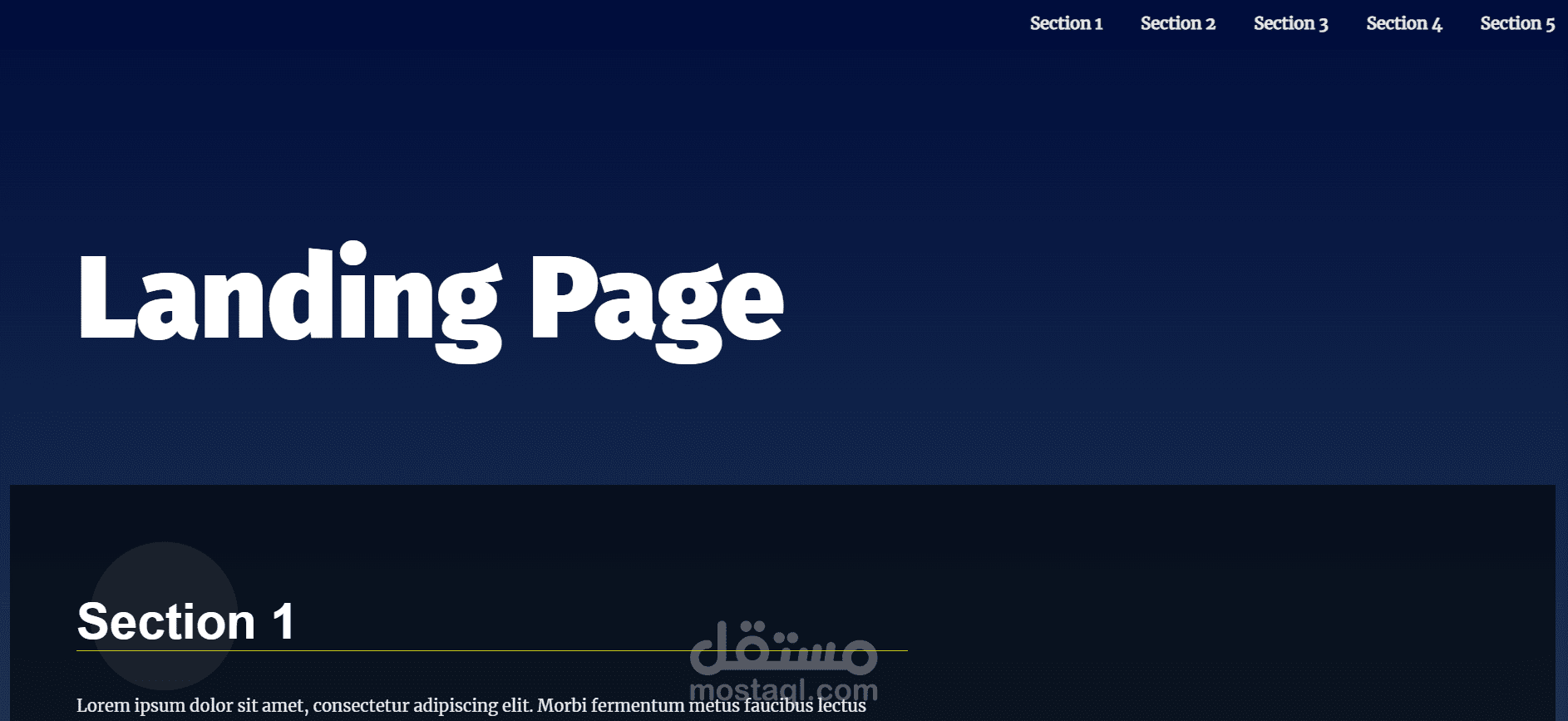 Dynamic Landing Page
