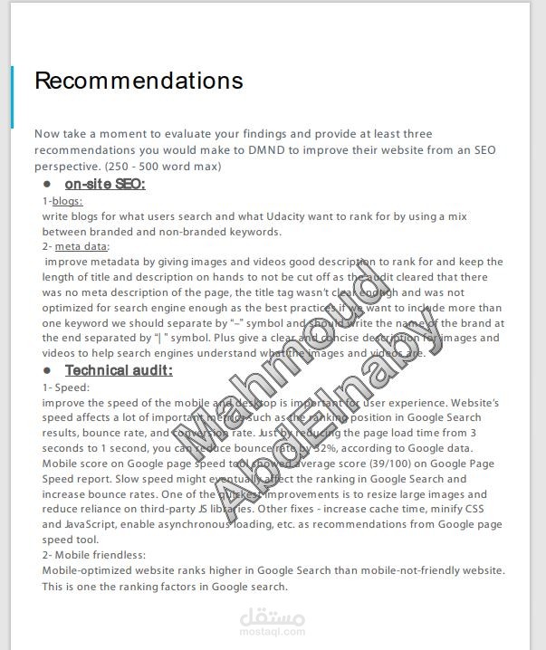 Conduct an SEO Audit