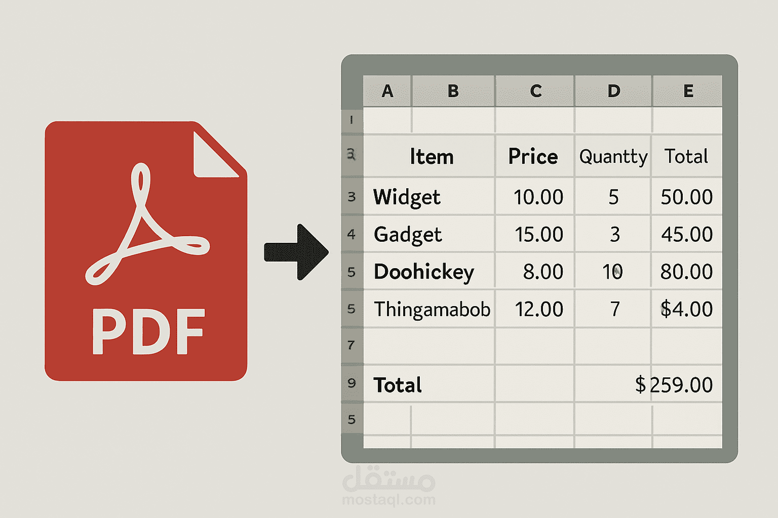ادخال بيانات، تحويل ملفات PDF  إلى word , excel