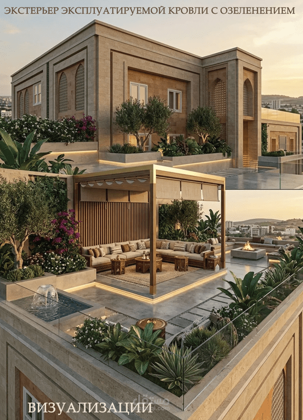 تصميم داخلي -سطح- بطراز عربي اسلامي
