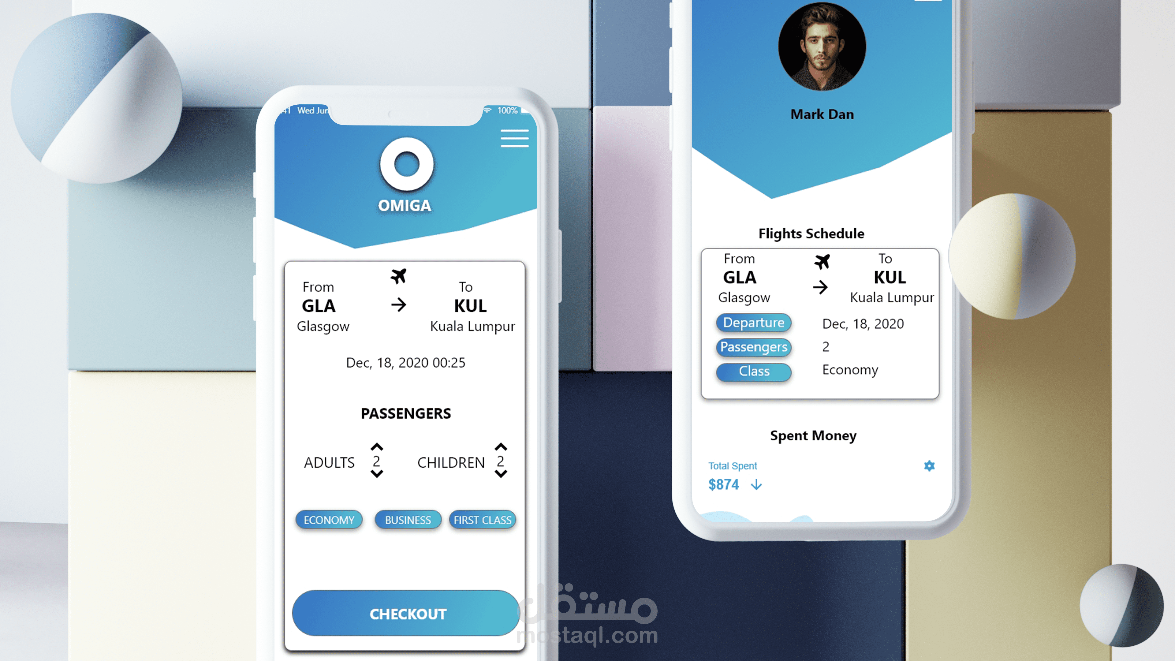 Omiga App Design