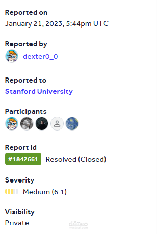 I have discovered a vulnerability in Stanford university