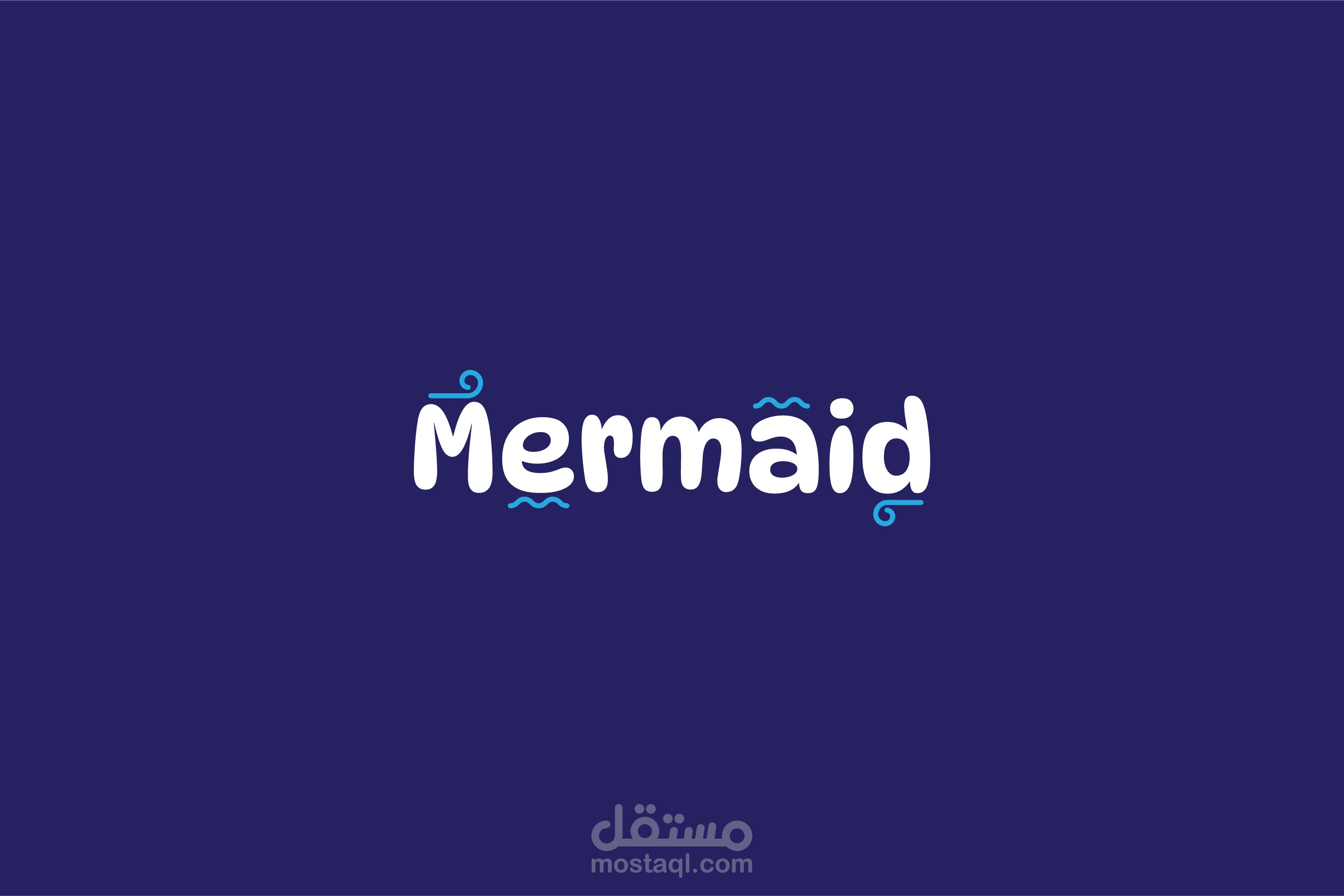 Mermaid / tourist village logo