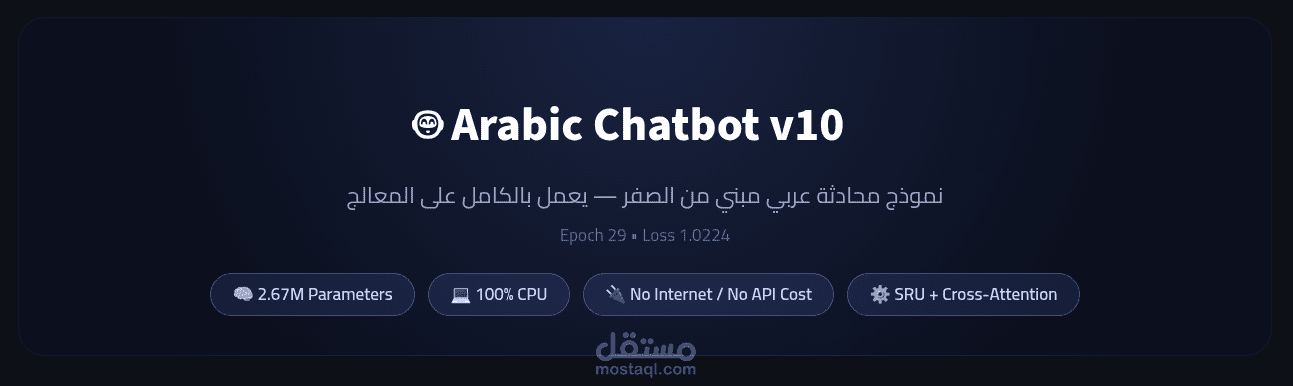 نموذج لغوي للمحادثات البسيطة "يعمل على المعالج"