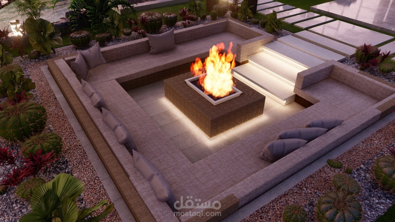 تصميم جلسة خارجية